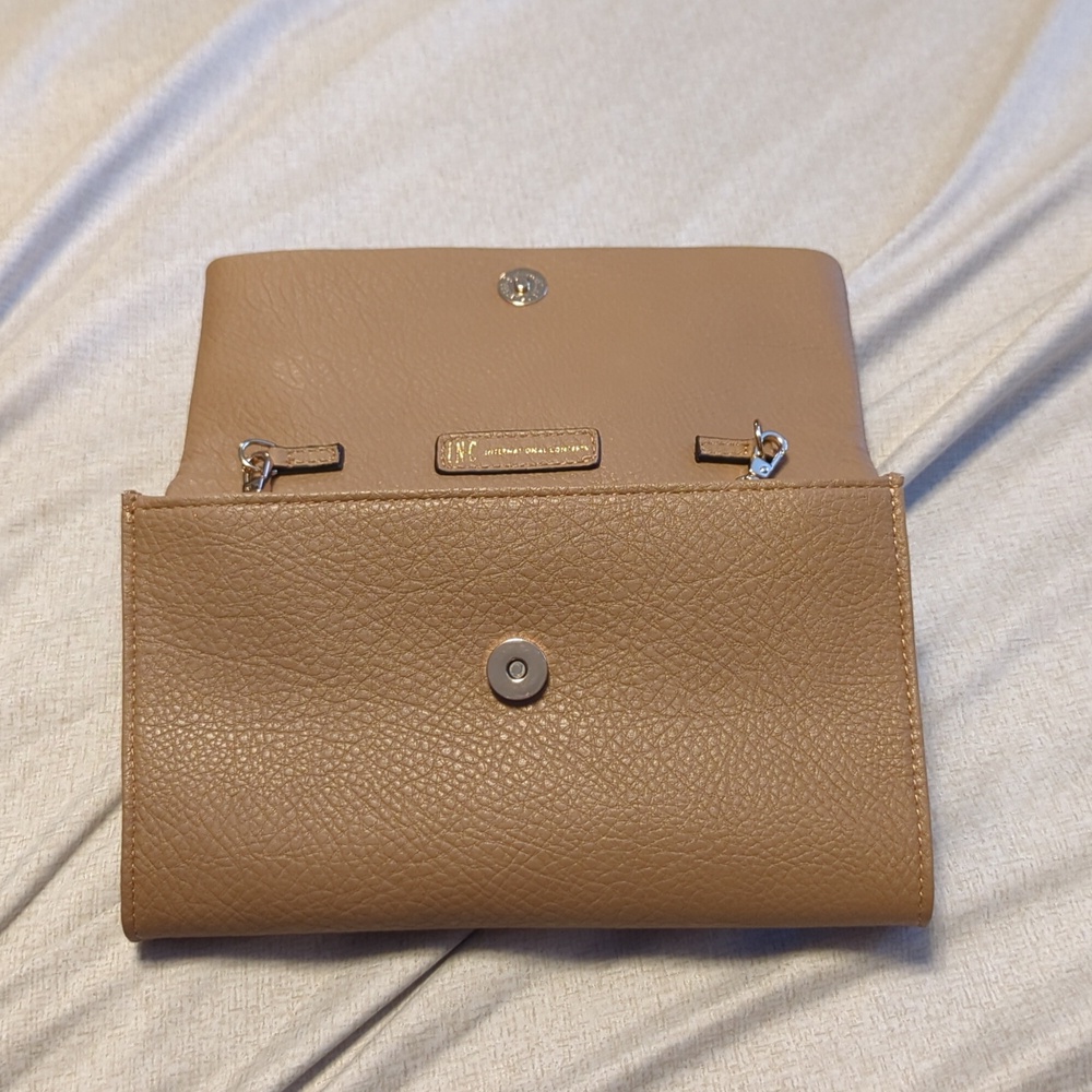 INC tan crossbody bag - Picture 4 of 7